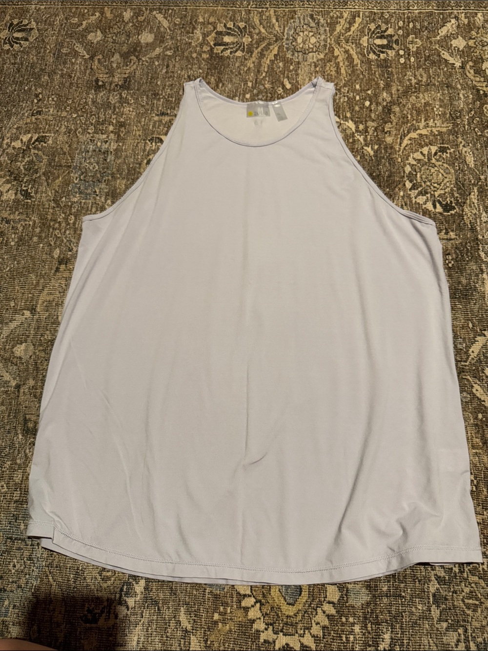 Zella Light Lavender Scoop Neck Activewear Tank - XL